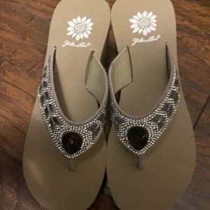 Tan yellow box heels. Brand new